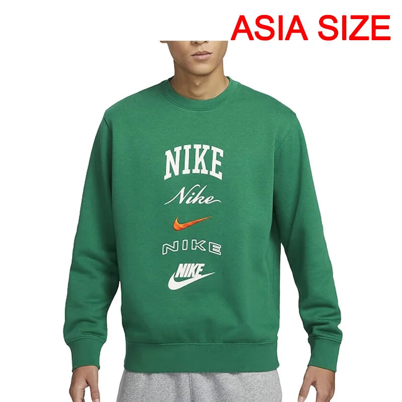 Original New Arrival NIKE AS M NK CLUB BB CREW STACK GX Men's Pullover Jerseys Sportswear